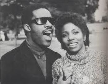 Takiyah Muhammad's mother, Syreeta Wright, with her former husband, Stevie Wonder.